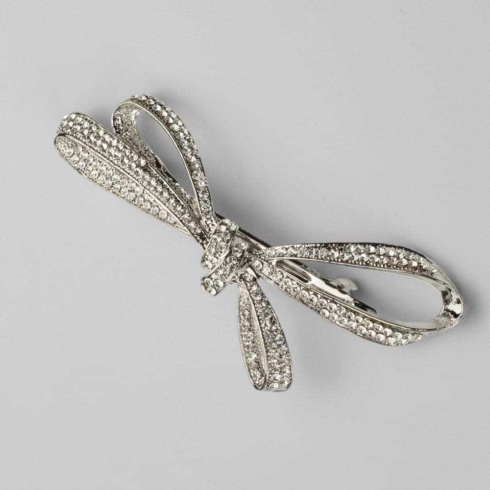 Crystal Bow Barrette Clip - Image 5