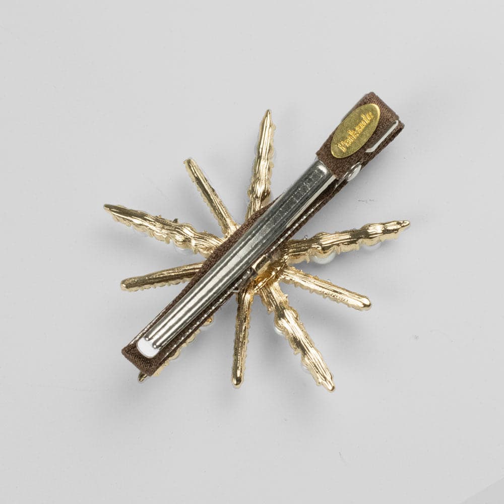 Crystal & Pearl Starburst Beak Clip - Image 3